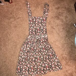 Overall cotton pattern dress